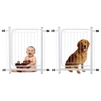 Portão Grade de Proteção para Pet e Bebê Com Trava Segurança Portas de 80 cm á 90 cm - Branco - Lojas RPM