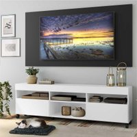 Rack C/ Painel e Suporte TV 65" com Rodízios Londres Multimóveis V3345