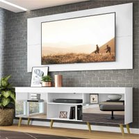 Rack C/ Painel e Suporte TV 65" Retrô com Espelho Flórida Multimóveis V3142