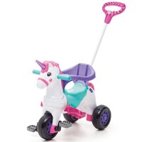 Triciclo Infantil com Empurrador Meninas Fantasy Calesita