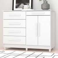 Cômoda Jasper 2 Portas 5 Gavetas Branco - Panorama Móveis