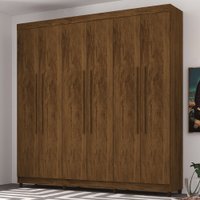 Guarda-Roupa Casal Império 6 Portas 2 Gavetas Imbuia Rústico - Panorama Móveis