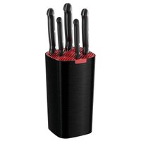 Jogo de Facas Tramontina Ultracorte Aço Inox e Polipropileno com Suporte Preto 6 Peças