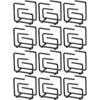 12 Porta Guardanapos Preto Fosco para Lancherias Bares Cafeterias Organizadores Gaia Schmitt