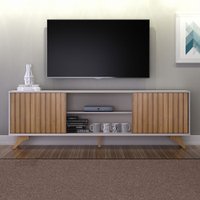 Rack para TV Até 65 Polegadas Manaus Off White/Cinamomo - Valdemóveis