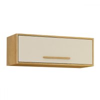 Armário Aéreo Cozinha 80 Cm Salvador Cinamomo/Off White - Valdemóveis