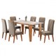 Mesa de Jantar 6 Lugares Maine Mel/Blonde/Pérola - Panorama Móveis