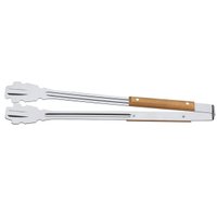 Pegador para Carvão Tramontina Churrasco 47,3cm em Aço Inox e Cabo de Madeira Natural