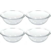 Conjunto 4 Tigelas de Vidro 1,5L Potes Redondos Marinex Plus Astral Bowls Transparentes