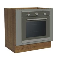 Balcão para Forno de Embutir 80 x 60 cm Sem Tampo Rustic/Cinza Agata Madesa