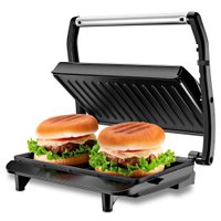 Grill e Sanduicheira Mondial 1000W 127V Preto/Inox - PG-01