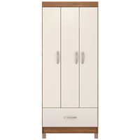 Guarda Roupa Solteiro 03 Portas 31060 Amendola Off White Demobile