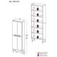 Paneleiro com 4 Portas Paris Multimóveis MP2185 Rustic/Branco