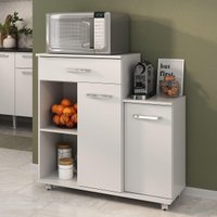 Armário de Cozinha Balcão Multiuso para Microondas Multimóveis MP2189