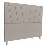 Cabeceira Casal 1,40m Italia Linho Cappuccino - Pallazio