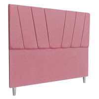 Cabeceira King 1,95m Italia Veludo Rosa - Pallazio