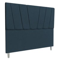 Cabeceira King 1,95m Italia Veludo Azul Marinho - Pallazio