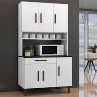 Cozinha Compacta Salvador 6 Portas 1 Gaveta Branco - Panorama Móveis