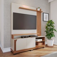 Estante para TV Até 65 Polegadas Jurerê 2 Portas Off White/Freijó 1500 - Colibri