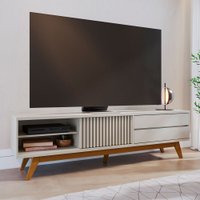 Rack para TV Até 75 Polegadas Veneza 1 Porta 2 Gavetas Off White - Colibri