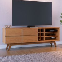 Rack para TV Até 70 Polegadas Noronha 2 Portas 2 Prateleiras Freijó - Colibri