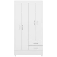 Guarda Roupa Solteiro 04 Portas 42860 Branco Rosa Flex Demobile