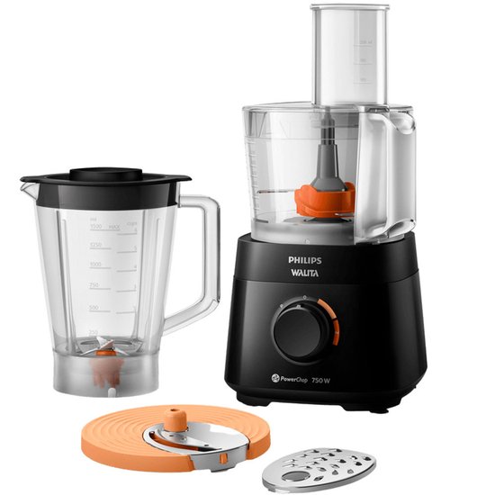 Multiprocessador Philips/walita Powerchop 750w 2 Velocidades Pr Ri7301/91 127v