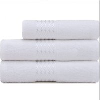 Kit Toalha 3 Peças Banho + Rosto 100 Algodão Felpudo Prisma Dohler Emcompre - Branca
