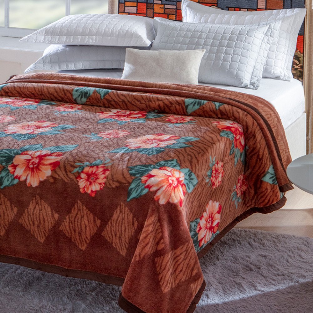 Cobertor Casal Dupla Face 1,80m x 2,20m Dyuri Jolitex Emcompre - Tejo