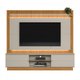 Estante para TV Até 75 Polegadas Guararapes 2 Portas com Led Nature/Off White - Linea Brasil