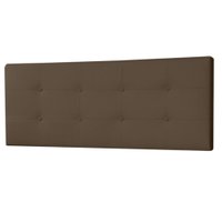 Cabeceira Painel Casal 1,40m Berlim Suede Marrom - Pallazio