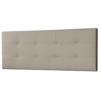 Cabeceira Painel Casal 1,40m Berlim Suede Bege - Pallazio