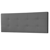Cabeceira Painel Casal 1,40m Berlim Suede Cinza - Pallazio