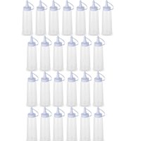 25 Bisnagas de Condimentos Plásticas 250ml para Molhos Ketchup Maionese Plasvale Profissionais