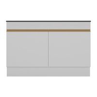 Balcão Cozinha Gabinete Pia 120cm 2 Portas com Rodapé Veneza Multimóveis MP2239