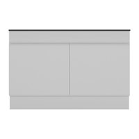 Balcão Cozinha Gabinete Pia 120cm 2 Portas com Rodapé Veneza Multimóveis MP2239