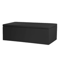 Calçadeira Recamier Baú King 1,95m Berlim Corano Preto - Pallazio