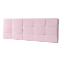 Cabeceira Painel Casal 1,40m Roma Suede Rosa Bebê - Pallazio