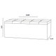 Calçadeira Recamier Baú Solteiro 0,90m Berlim Corano Branco - Pallazio