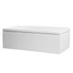 Calçadeira Recamier Baú Solteiro 0,90m Berlim Corano Branco - Pallazio