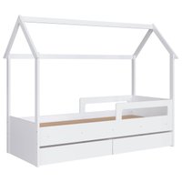 Cama Infantil Montessoriana com Gavetas Branca