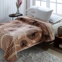 Cobertor Casal Dupla Face 1,80m x 2,20m Jolitex Emcompre Vinho Dyuri