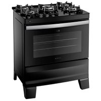 Fogão Agile Up 5 Bocas com Mesa de Vidro Atlas Preto