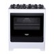 Fogão Supreme Glass 5 Bocas com Mesa de Vidro Dako Branco