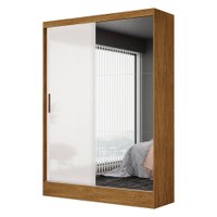 Guarda Roupa Belém 2 Portas e 2 Gavetas Plus Carioca Moveis Cinamomo/Branco