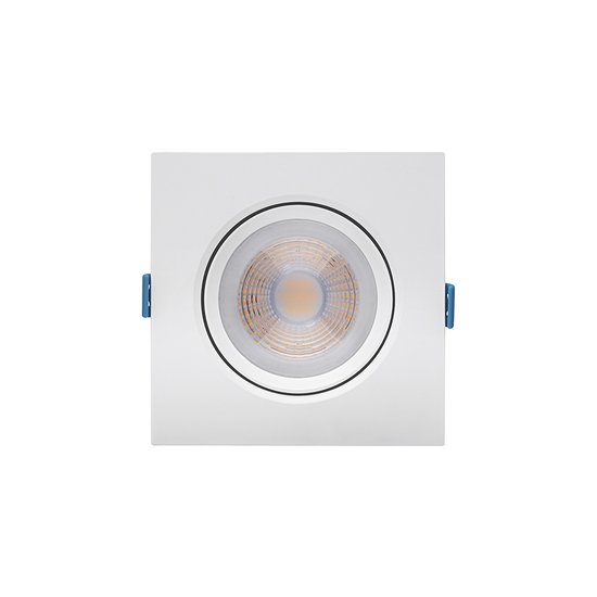Spot de Led Embutir Stella Easy Par 20 Quadrado 7W Bivolt Branco 3000K Luz Amarela