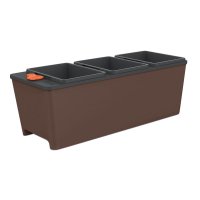 Vaso Autoirrigável Triplo Tramontina 10L Café