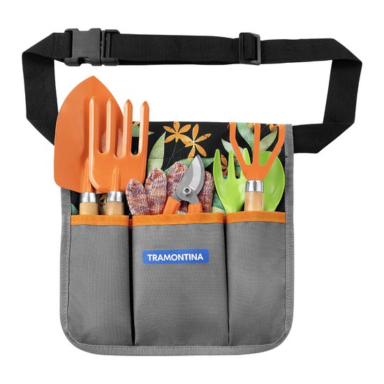 Kit para Jardinagem Tramontina 78119805 com 8 Peças Cinza