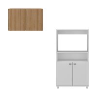 Kit Armário de Cozinha 2 Portas com Balcão Multiuso Multimóveis MP2236