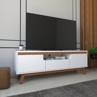 Rack para TV Até 60 Polegadas Albany 2 Portas 1 Gaveta Branco - Panorama Móveis